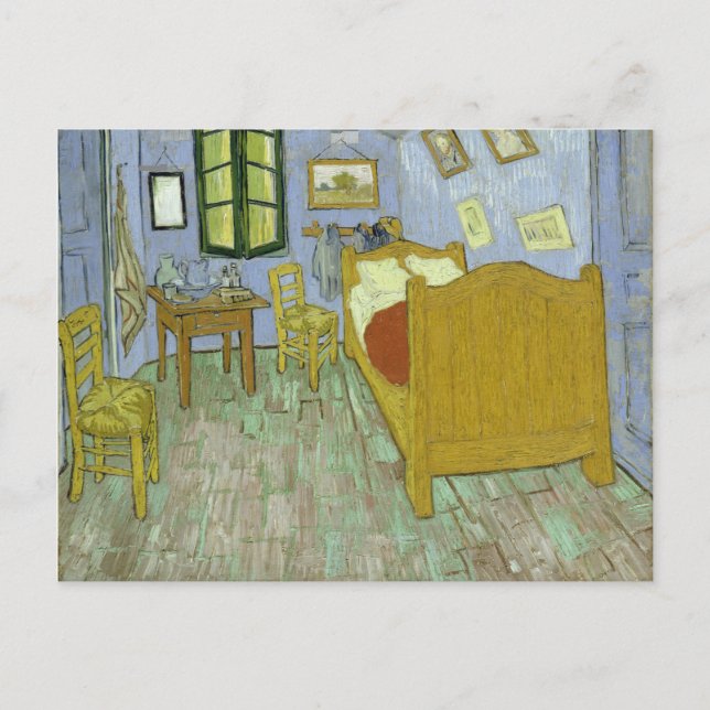 VINCENT VAN GOGH - Bedroom at Arles 1888 Vykort (Framsida)