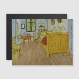 Vincent Van Gogh, Bedroom in Arles, 1:a versionen Magnetisk Inbjudningskort