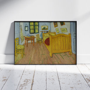 Vincent Van Gogh, Bedroom in Arles, 1:a versionen Poster