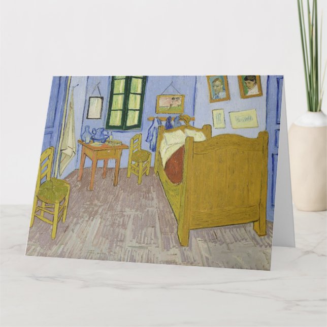 Vincent Van Gogh, Bedroom in Arles, 3:e versionen Kort (Framsida)