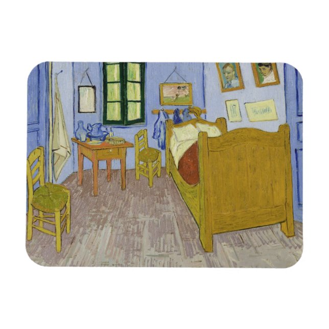 Vincent Van Gogh, Bedroom in Arles, 3:e versionen Magnet (Horisontell)