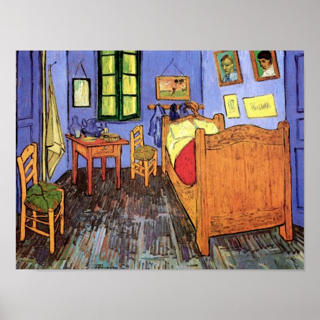 Vincent Van Gogh - Bedroom in Arles Fine Art Poster (Framsidan)