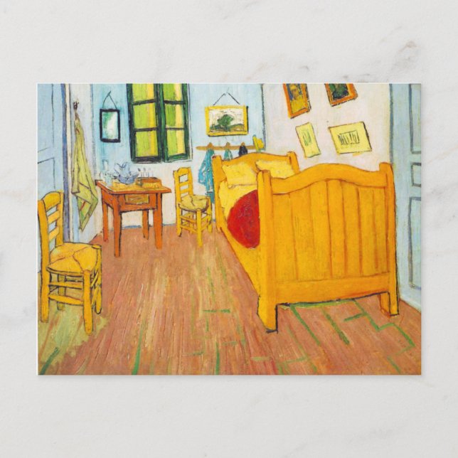 Vincent Van Gogh - Bedroom in Arles Postcard Vykort (Framsida)