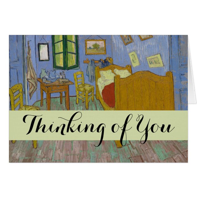 Vincent Van Gogh Bedroom Painting Hälsningskort (Framsidan Horizontal)