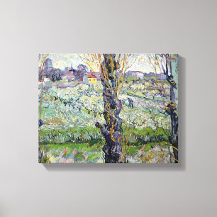 Vincent Van Gogh beskådar av Arles, 1889 Canvastryck