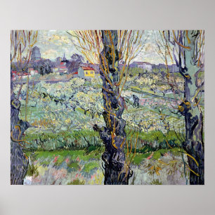 Vincent Van Gogh beskådar av Arles, 1889 Poster