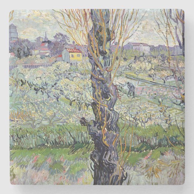 Vincent Van Gogh | beskådar av Arles, 1889 Stenunderlägg (Framsidan)