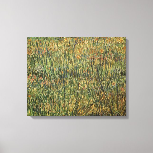 Vincent van Gogh - Betesmark i blom Canvastryck (Framsida)