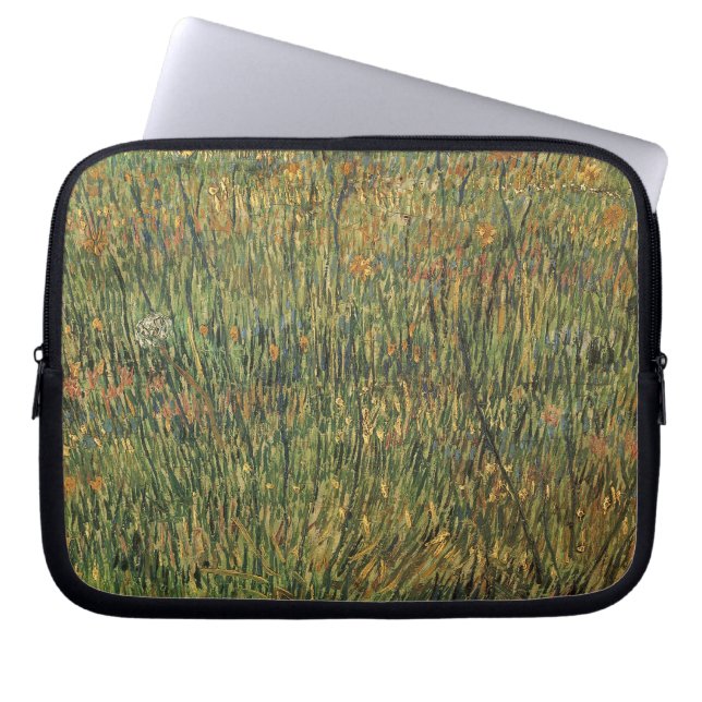 Vincent van Gogh - Betesmark i blom Laptop Sleeve (Framsidan)