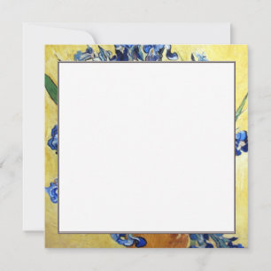 Vincent van Gogh, blå iris på gul bakgrund