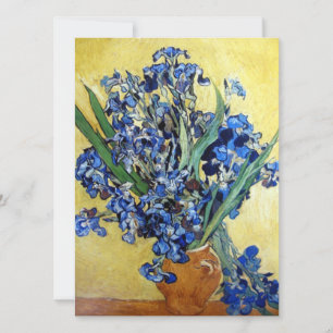 Vincent van Gogh, blå iris på gul bakgrund