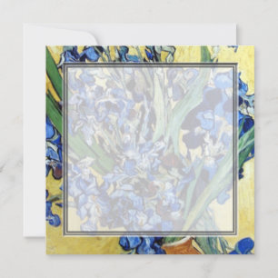 Vincent van Gogh, blå iris på gul bakgrund