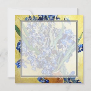 Vincent van Gogh, blå iris på gul bakgrund