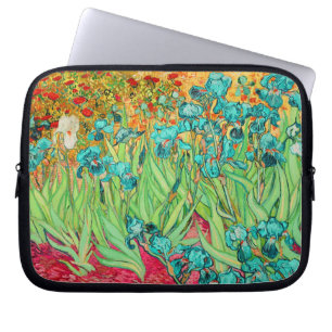Vincent van Gogh blågröna irisar Laptop Fodral