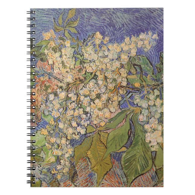 Vincent van Gogh - Blommande kastanjegrenar Anteckningsbok (Framsidan)