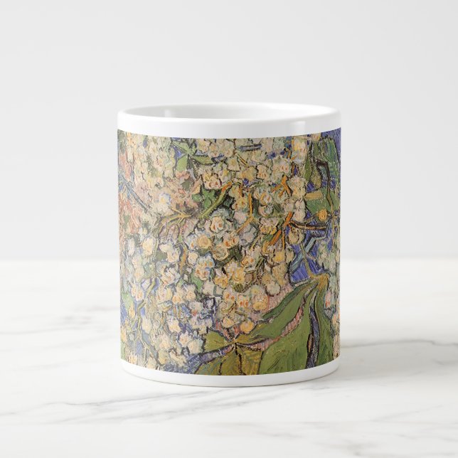 Vincent van Gogh - Blommande kastanjegrenar Jumbo Mugg (Framsidan)