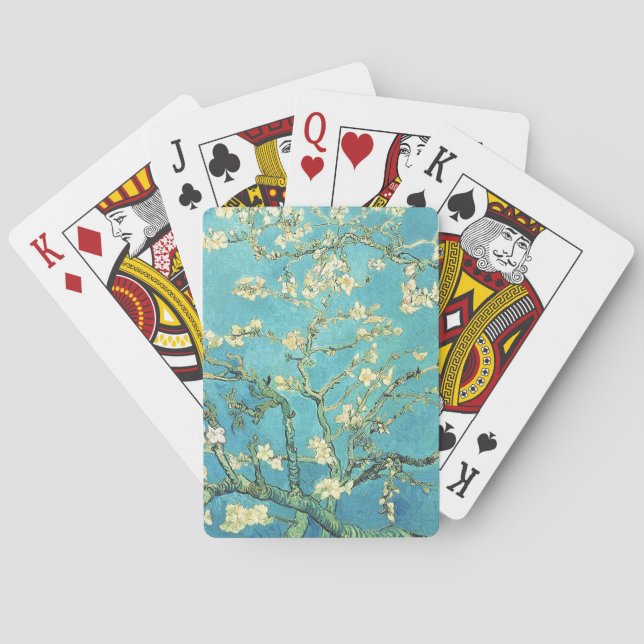 Vincent van Gogh Blommande mandelträd    Casinokort (Baksidan)
