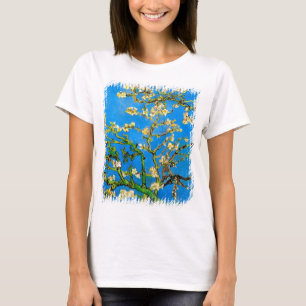 Vincent Van Gogh - blommande mandelträd fint konst Tee Shirt