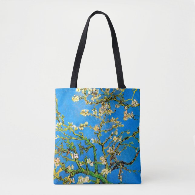 Vincent Van Gogh - blommande mandelträd fint konst Tygkasse (Framsida)