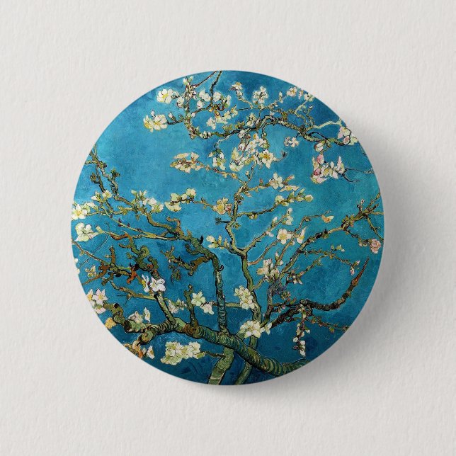 Vincent van Gogh, Blommande mandelträd Knapp (Framsida)
