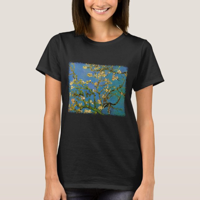 Vincent van Gogh - Blommande mandelträd T Shirt (Framsida)