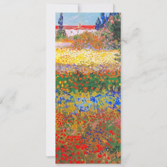 Vincent Van Gogh Blommande Trädgård Inbjudningar (Framsida)