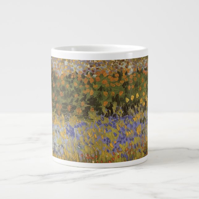 Vincent van Gogh - Blommande trädgård Jumbo Mugg (Framsidan)