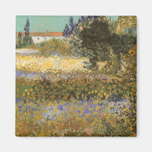 Vincent van Gogh - Blommande trädgård Magnet