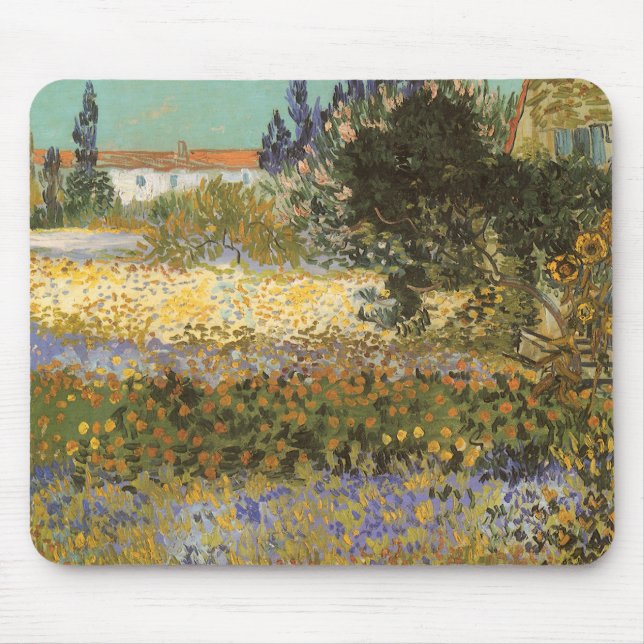 Vincent van Gogh - Blommande Trädgård Musmatta (Framsidan)