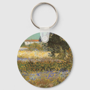 Vincent van Gogh - Blommande Trädgård Nyckelring