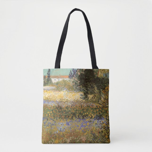 Vincent van Gogh - Blommande trädgård Tygkasse (Framsida)