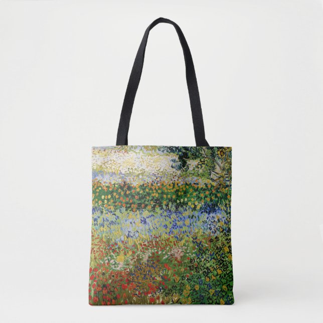 Vincent van Gogh - Blommande trädgård Tygkasse (Framsida)