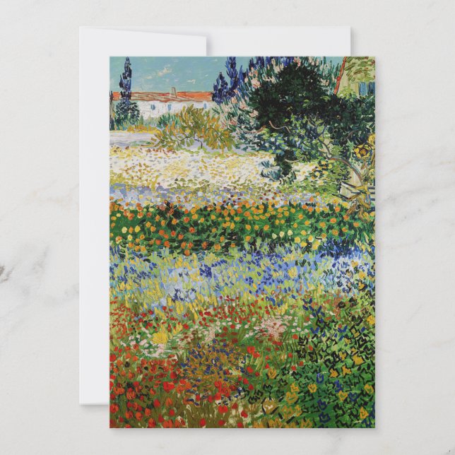 Vincent van Gogh - Blommar Garden Inbjudningar (Framsida)