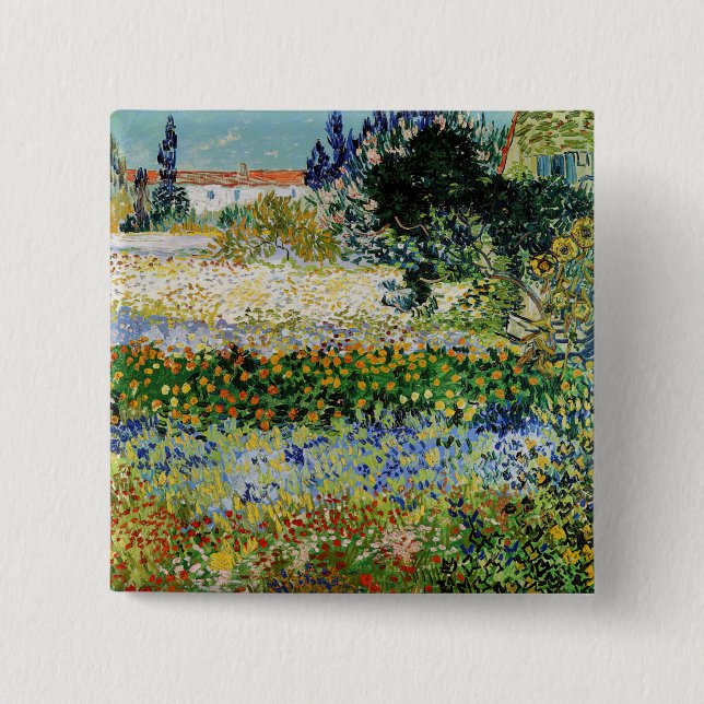 Vincent van Gogh - Blommar Garden Knapp (Framsida)