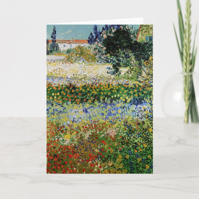 Vincent van Gogh - Blommar Garden Kort (Framsida)
