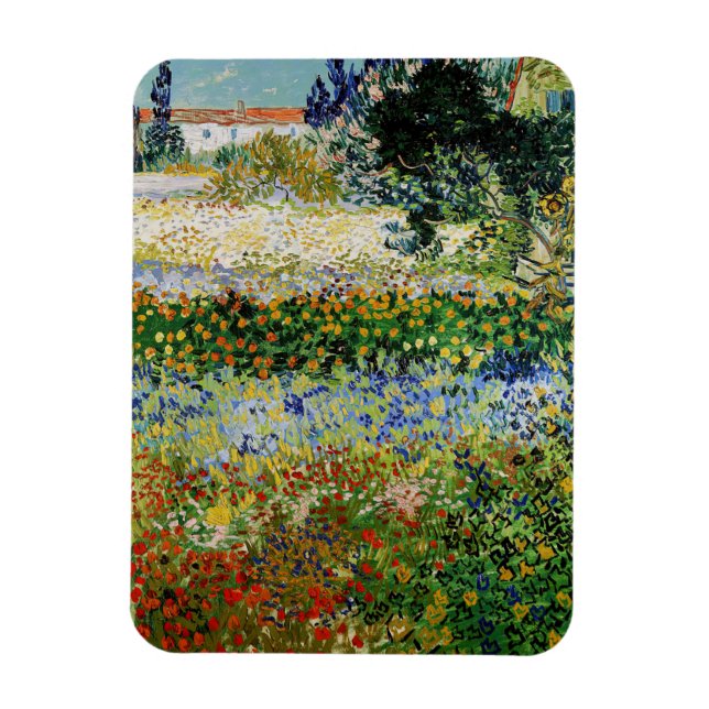 Vincent van Gogh - Blommar Garden Magnet (Vertikal)