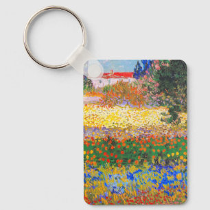 Vincent Van Gogh Blommar Garden Nyckelring