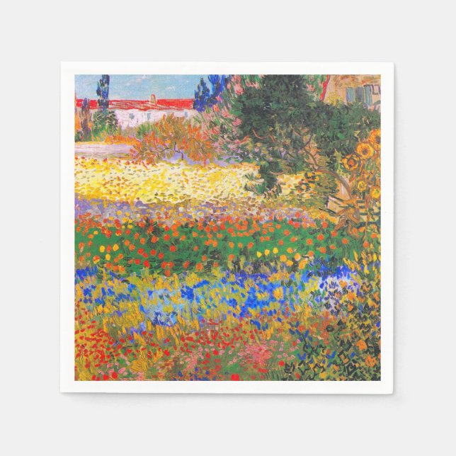 Vincent Van Gogh Blommar Garden Pappersservett (Framsidan)