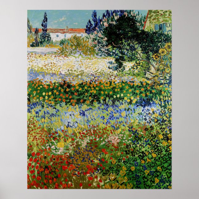 Vincent van Gogh - Blommar Garden Poster (Framsidan)