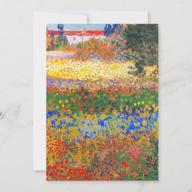 Vincent Van Gogh Blommar Garden Spara Datumet (Framsida)
