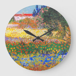 Vincent Van Gogh Blommar Garden Stor Klocka
