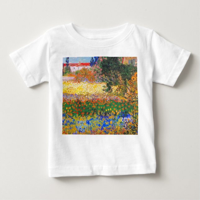 Vincent Van Gogh Blommar Garden T Shirt (Framsida)