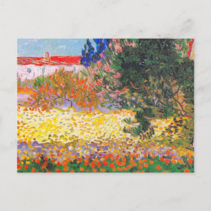 Vincent Van Gogh Blommar Garden Vykort