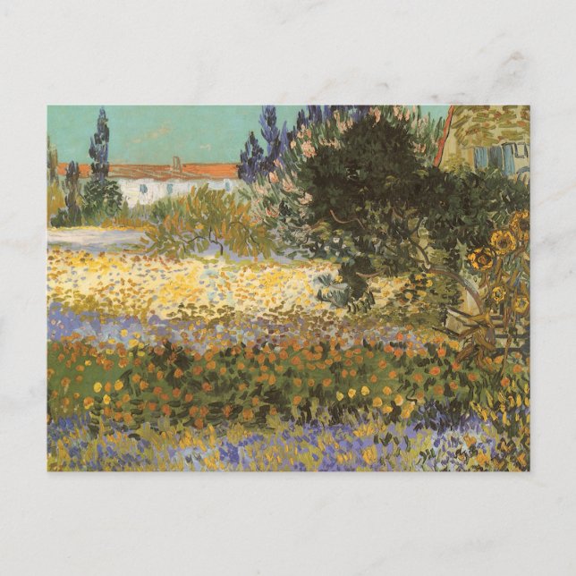 Vincent van Gogh - Blommar Garden Vykort (Framsida)