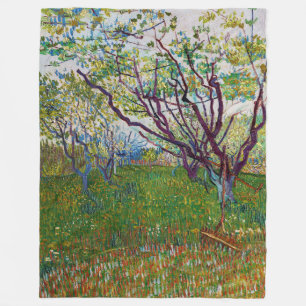 Vincent van Gogh - Blommar Orchard Fleecefilt