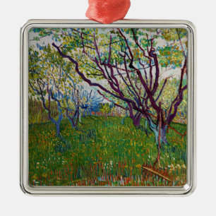 Vincent van Gogh - Blommar Orchard Julgransprydnad Metall