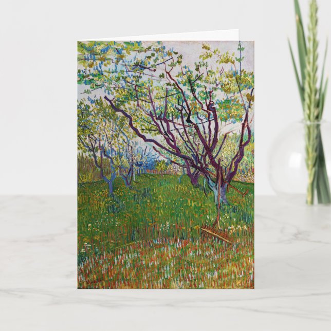 Vincent van Gogh - Blommar Orchard Kort (Framsida)