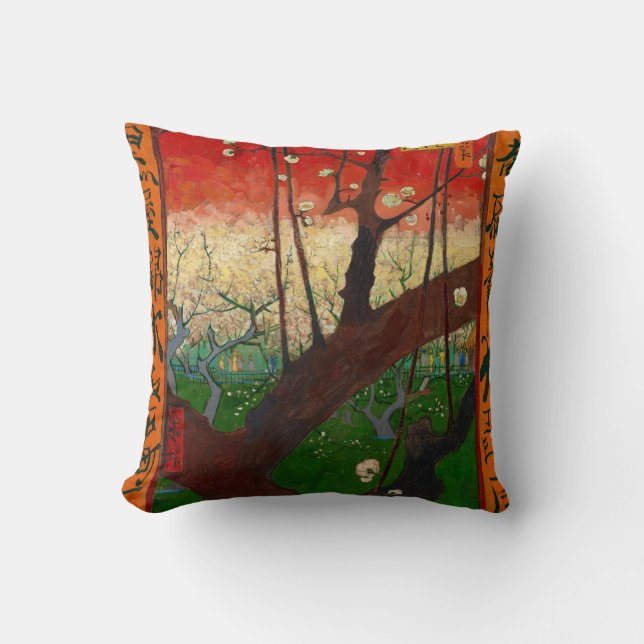 Vincent van Gogh - Blommar Plum Träd Kudde (Framsida)