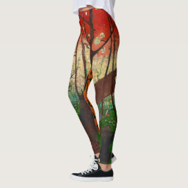 Vincent van Gogh - Blommar Plum Träd Leggings