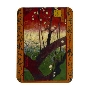 Vincent Van Gogh - Blommar Plum Träd Magnet